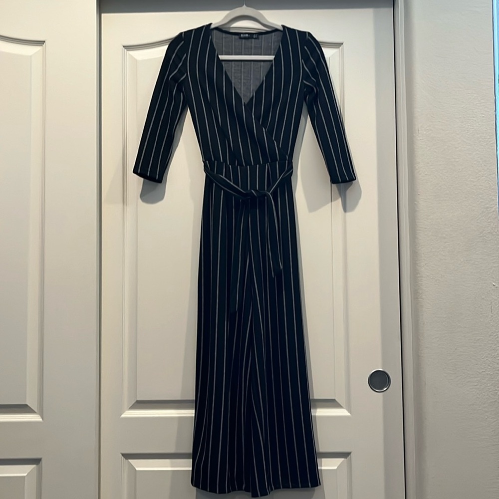 Bershka Striped Jumpsuit